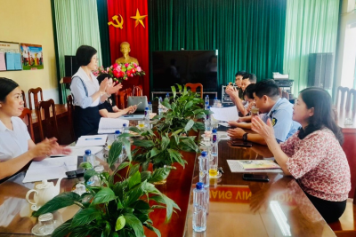 TRƯỜNG MẦM NON XUÂN TRUNG ĐÓN ĐOÀN KIỂM TRA LIÊN NGÀNH VỀ CÔNG TÁC AN TOÀN THỰC PHẨM